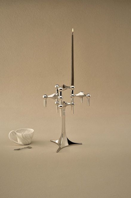 Hovedbilde Stoff Nagel taper candles - Taupe