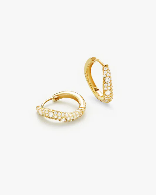 Hovedbilde Philippa Studios - Wave Pave Hoops Medium Gull