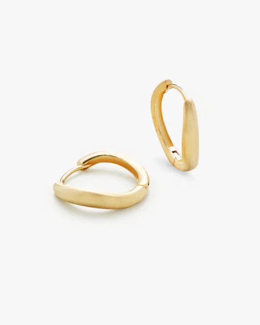 Hovedbilde Philippa Studios - Wave Satin Hoops Large Gull