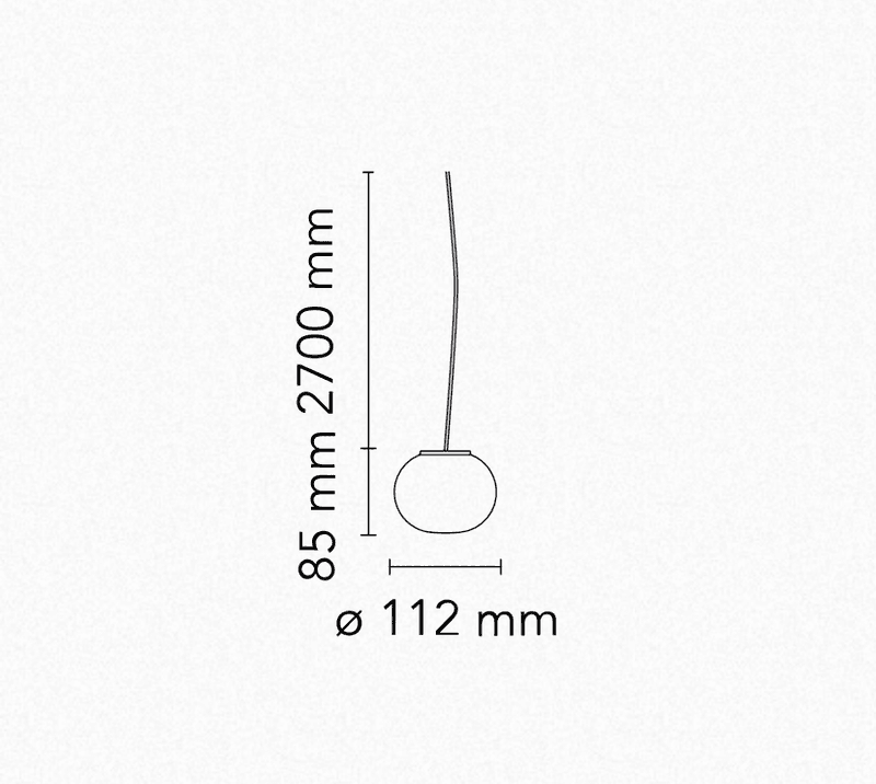 Flos Mini Glo-Ball Suspension pendel