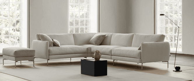 Hovedbilde Juul 911 Sofa 220x90 cm - stål bein - Curve 0007