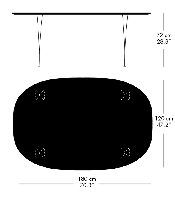 Hovedbilde Fritz Hansen Superellipse, B613