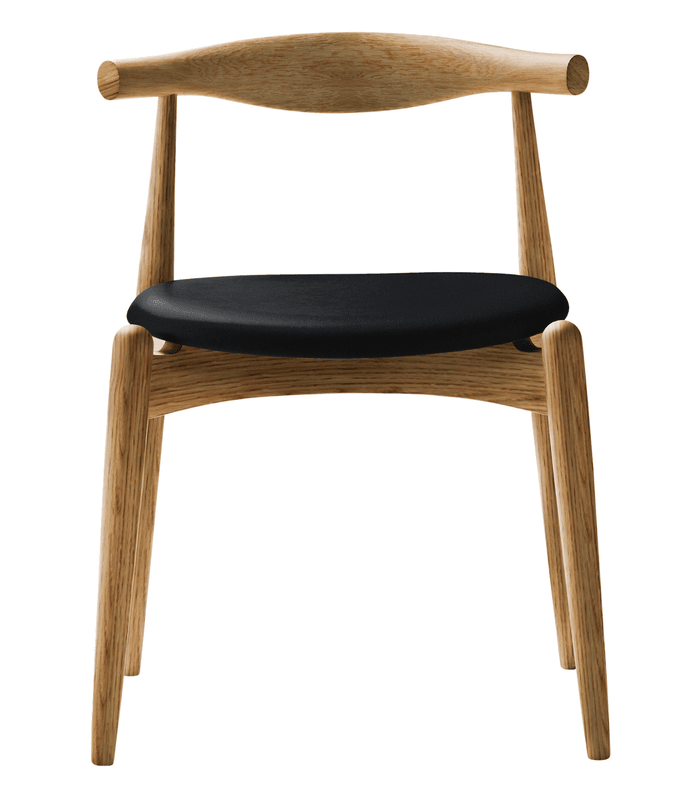 Carl Hansen & Søn CH20 Elbow Chair Oljet eik / Sort skinn Loke 7150