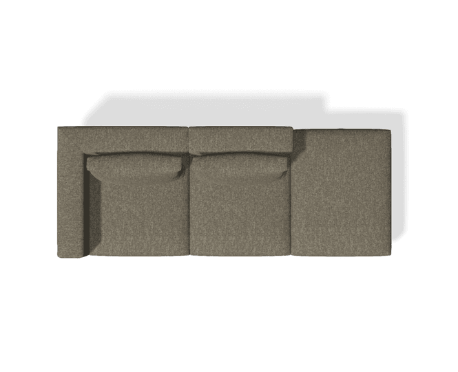 Hovedbilde VIPP Loft Sofa - Bark Umber/off-white / stål bein ...