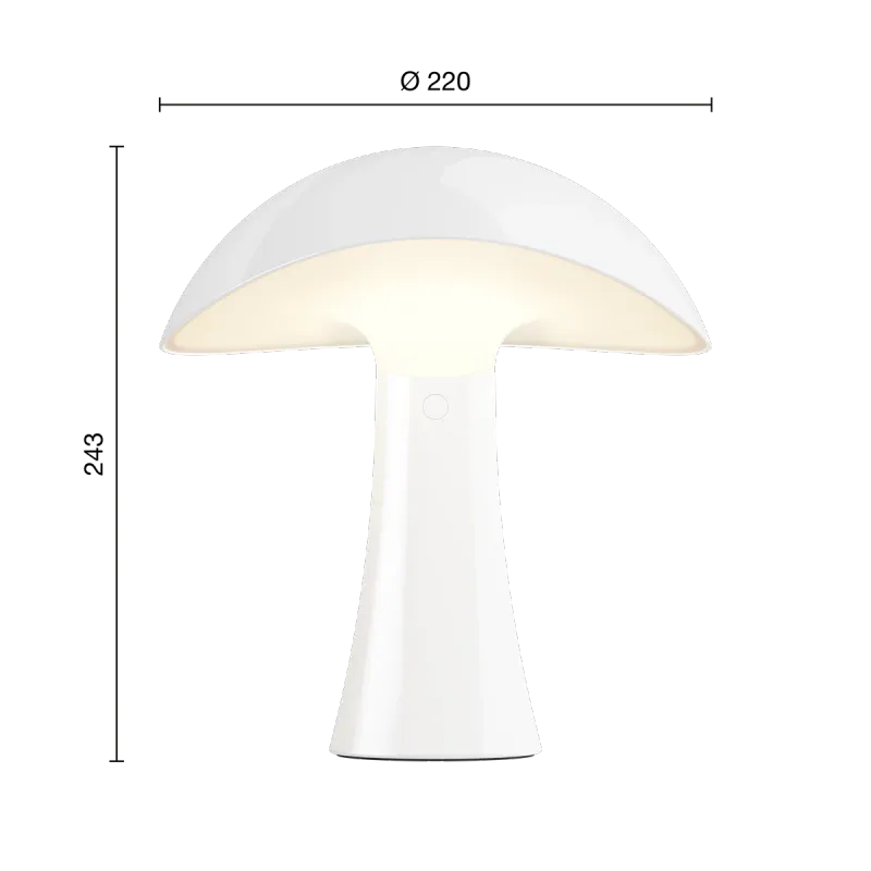 Louis Poulsen Rumee 220 Portabel lampe - Cloud White