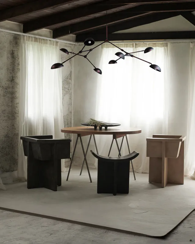 101 Copenhagen Drop Chandelier - Burned Black (5m)