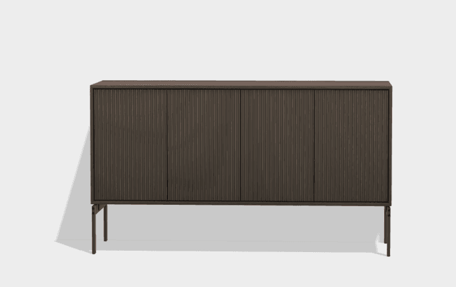 Hovedbilde VIPP Cabinet Alu 120 cm m/bein - Mørk eik