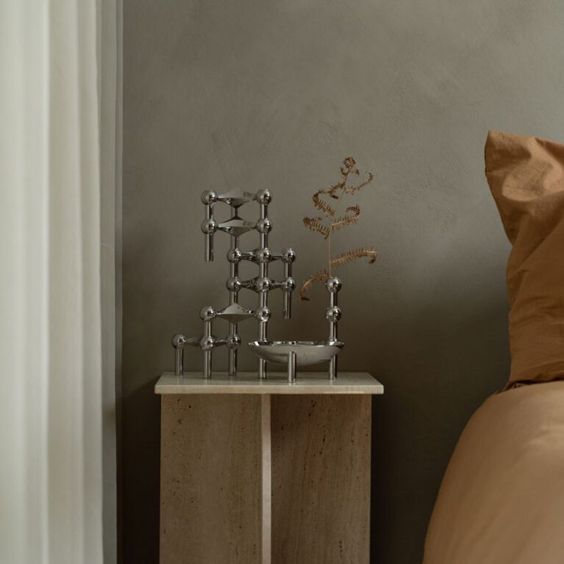 STOFF Nagel Vase - Krom