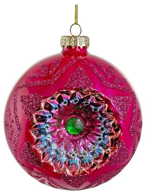 Hovedbilde Shishi Glass Rosa med glitter 8 cm