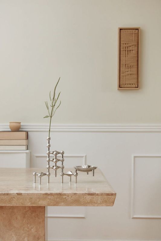STOFF Nagel Vase - Krom