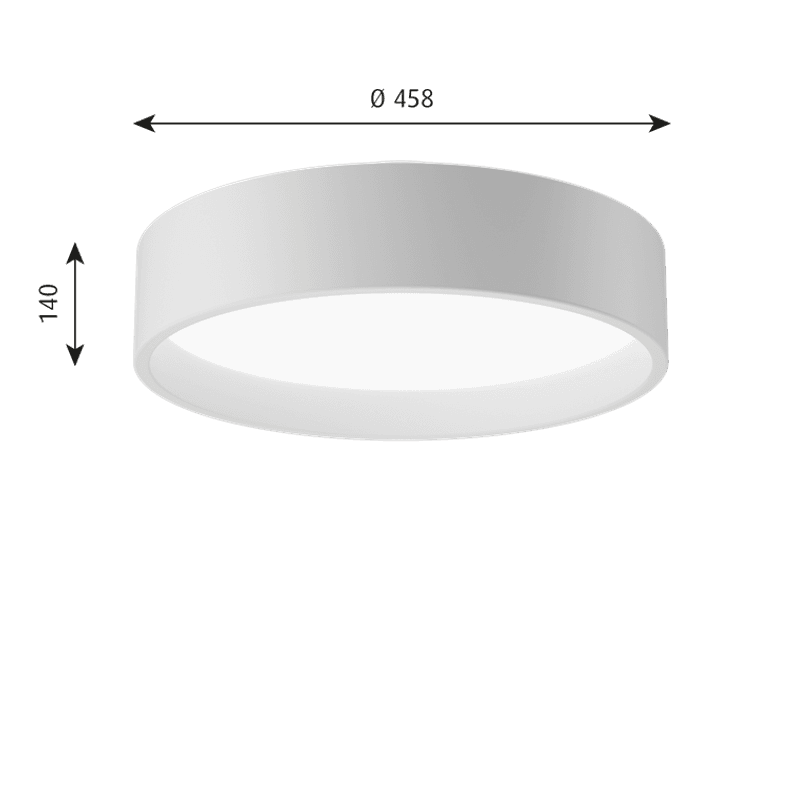 Louis Poulsen – LP Circle Utenpåliggende Ø45 Hvit
