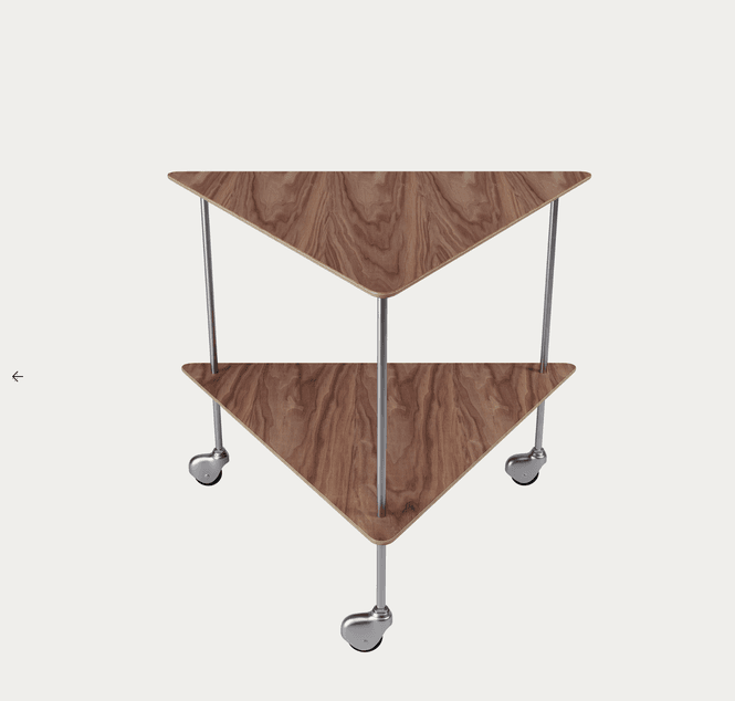 Hovedbilde Fritz Hansen AJ Trolley - Valnøtt / Chrome 
