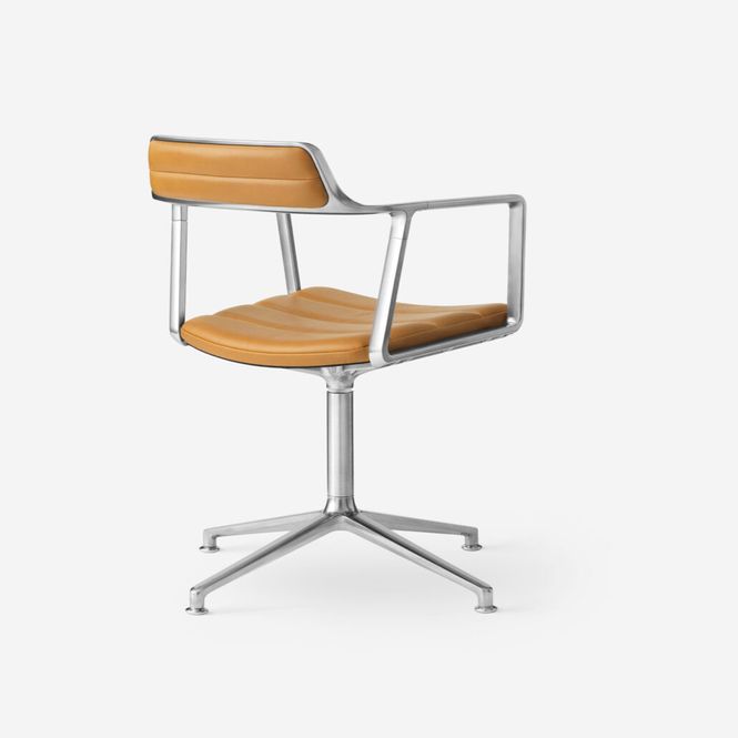 Hovedbilde Vipp452 Svingbar stol -  Skinn / Polert ramme - ...