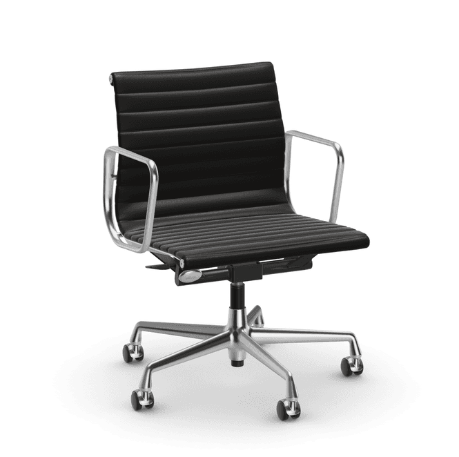 Hovedbilde Vitra Aluminium Stol EA 117  Work - Leather Nero 