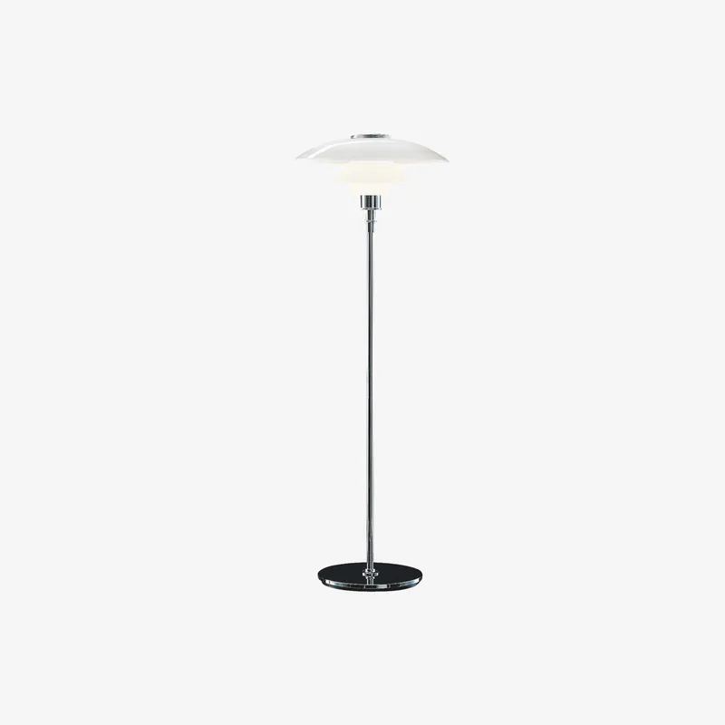 Louis Poulsen PH 4 1/2-3 1/2 Gulvlampe - Krom / Glass