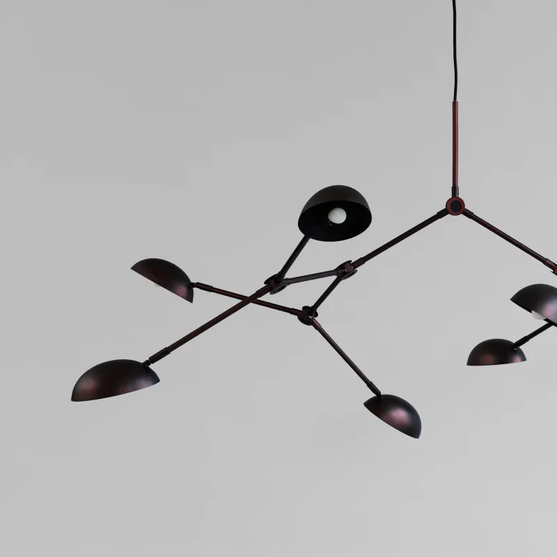 101 Copenhagen Drop Chandelier - Burned Black (5m)